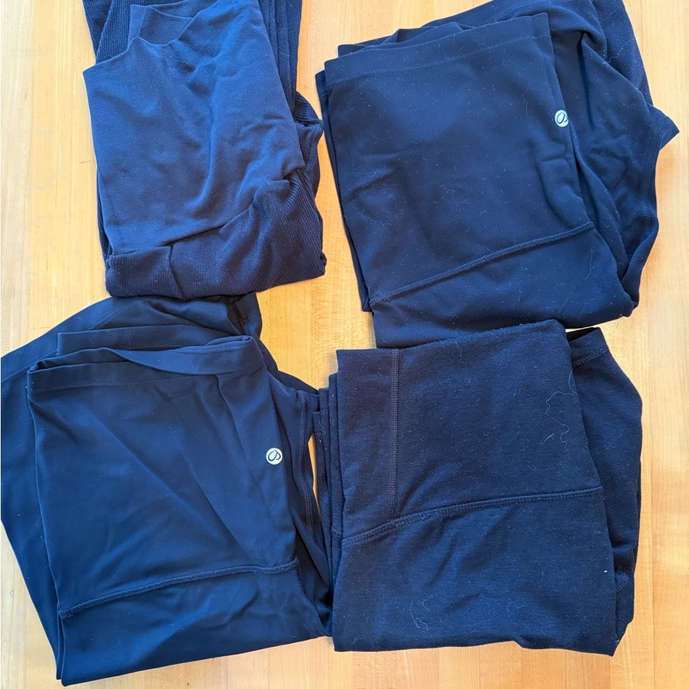 Black Maternity Bicycle Shorts Bundle of 5